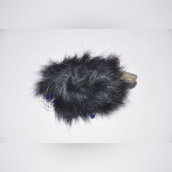 Alaskan Eskimo Figurine Christmas Ornament Real Fur Fabric Wire Originals - Picture 5 of 6